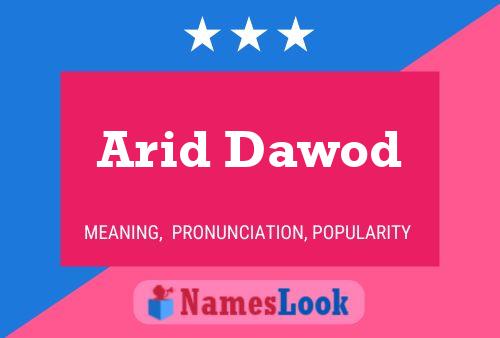 ملصق اسم Arid Dawod