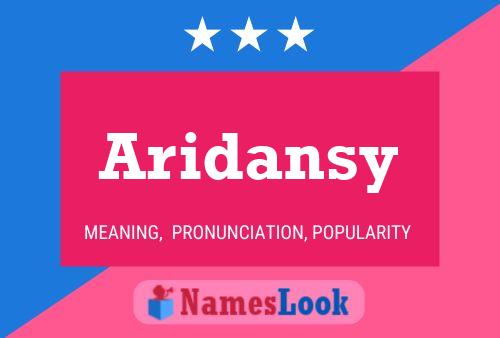 ملصق اسم Aridansy