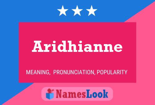 ملصق اسم Aridhianne