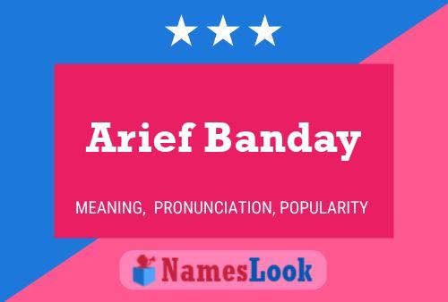 ملصق اسم Arief Banday