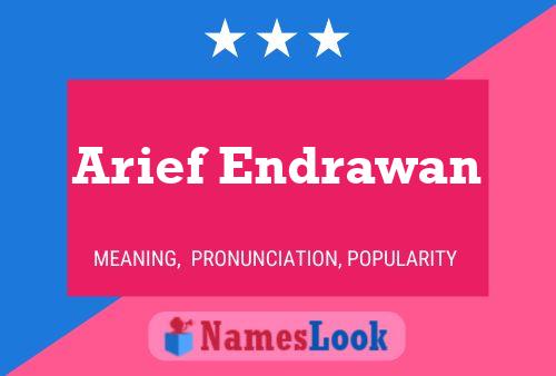 ملصق اسم Arief Endrawan