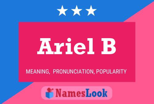 ملصق اسم Ariel B