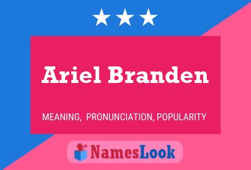 ملصق اسم Ariel Branden