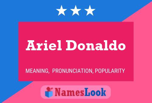 ملصق اسم Ariel Donaldo