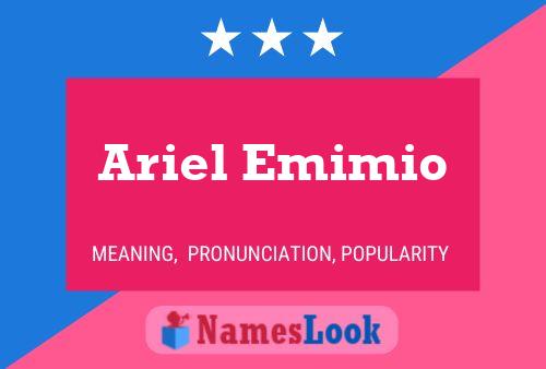 ملصق اسم Ariel Emimio