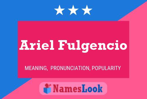 ملصق اسم Ariel Fulgencio