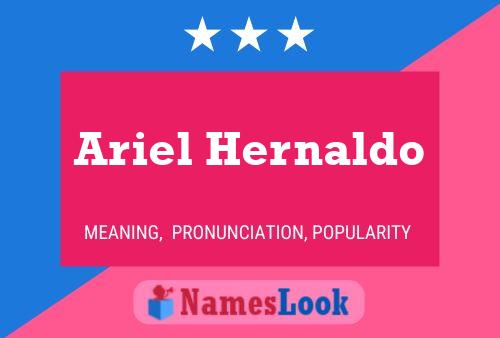 ملصق اسم Ariel Hernaldo