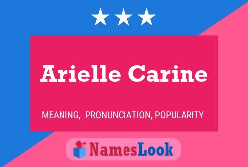 ملصق اسم Arielle Carine