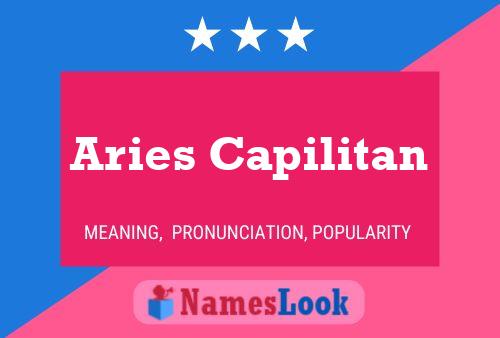 ملصق اسم Aries Capilitan