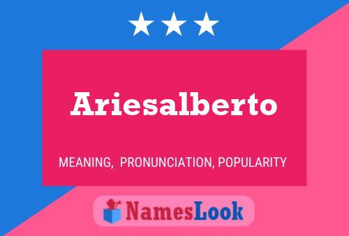 ملصق اسم Ariesalberto