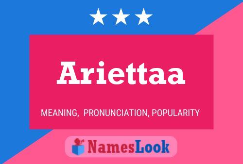 ملصق اسم Ariettaa