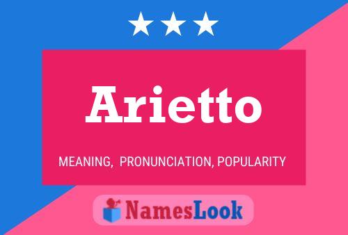 ملصق اسم Arietto