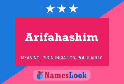 ملصق اسم Arifahashim