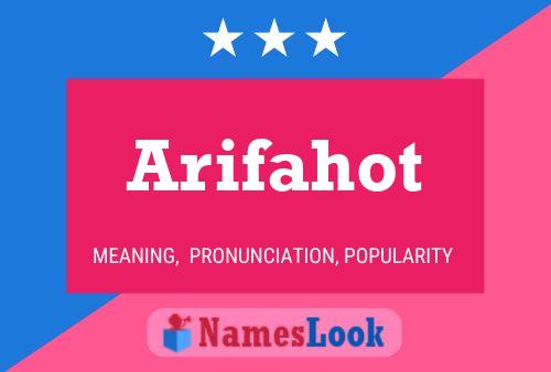 ملصق اسم Arifahot