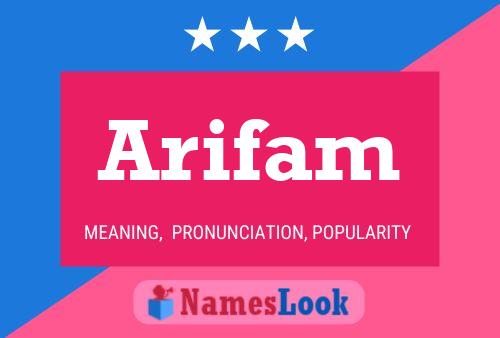 ملصق اسم Arifam