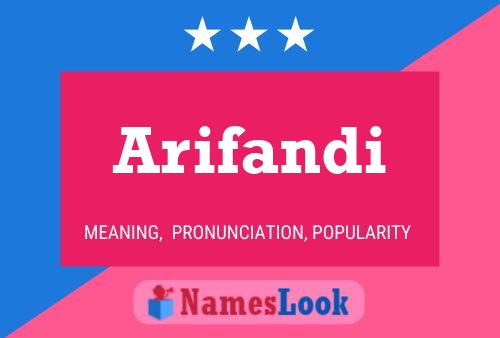 ملصق اسم Arifandi