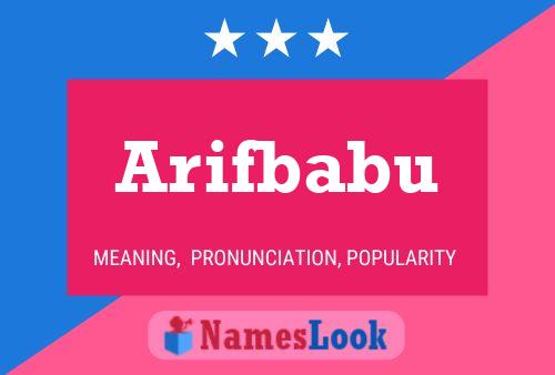 ملصق اسم Arifbabu