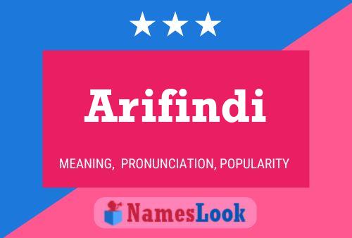 ملصق اسم Arifindi