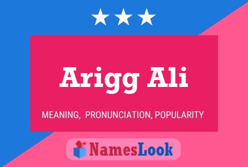 ملصق اسم Arigg Ali