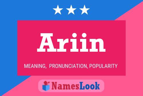 ملصق اسم Ariin