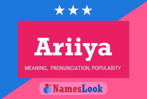 ملصق اسم Ariiya