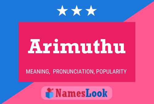 ملصق اسم Arimuthu