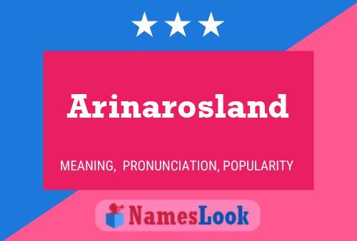 ملصق اسم Arinarosland