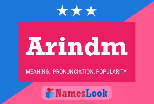 ملصق اسم Arindm