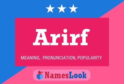 ملصق اسم Arirf