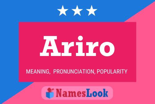 ملصق اسم Ariro