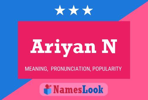 ملصق اسم Ariyan N