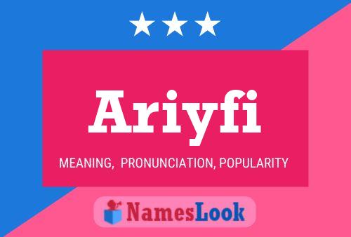 ملصق اسم Ariyfi