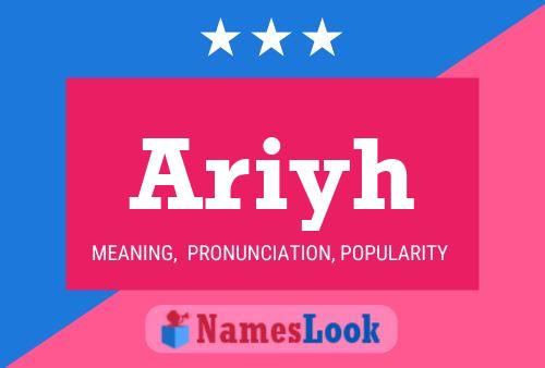 ملصق اسم Ariyh