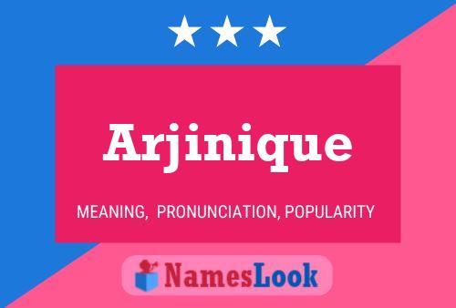 ملصق اسم Arjinique