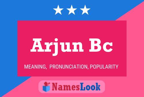 ملصق اسم Arjun Bc