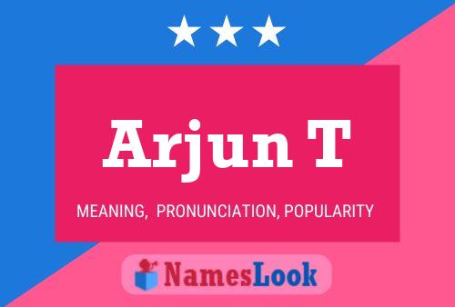 ملصق اسم Arjun T