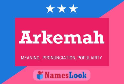 ملصق اسم Arkemah