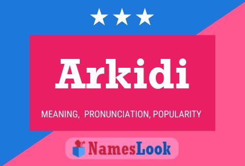 ملصق اسم Arkidi