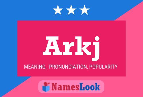 ملصق اسم Arkj