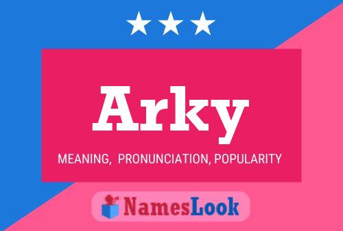 ملصق اسم Arky