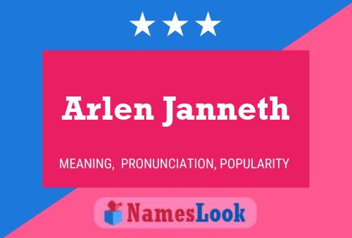 ملصق اسم Arlen Janneth