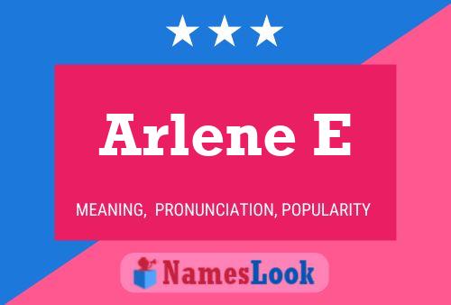 ملصق اسم Arlene E