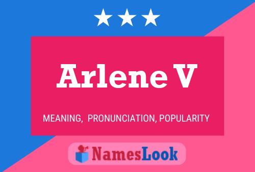 ملصق اسم Arlene V