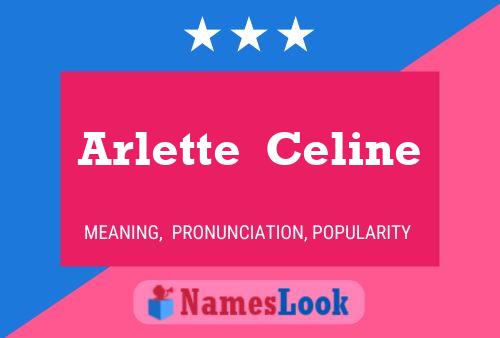 ملصق اسم Arlette  Celine