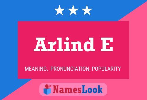 ملصق اسم Arlind E