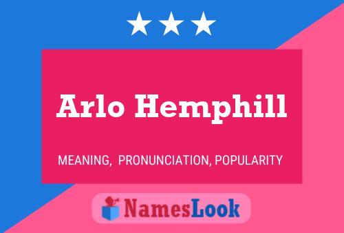 ملصق اسم Arlo Hemphill