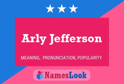 ملصق اسم Arly Jefferson