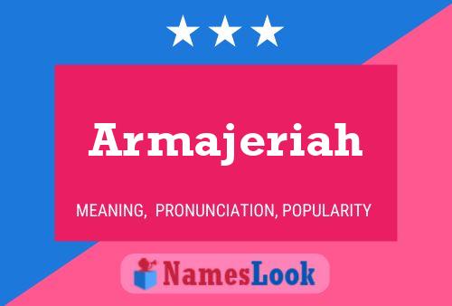 ملصق اسم Armajeriah