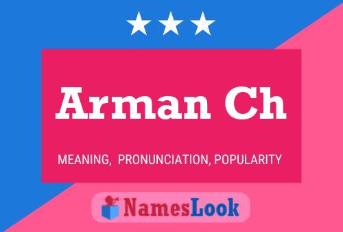 ملصق اسم Arman Ch