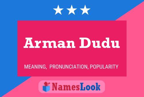 ملصق اسم Arman Dudu